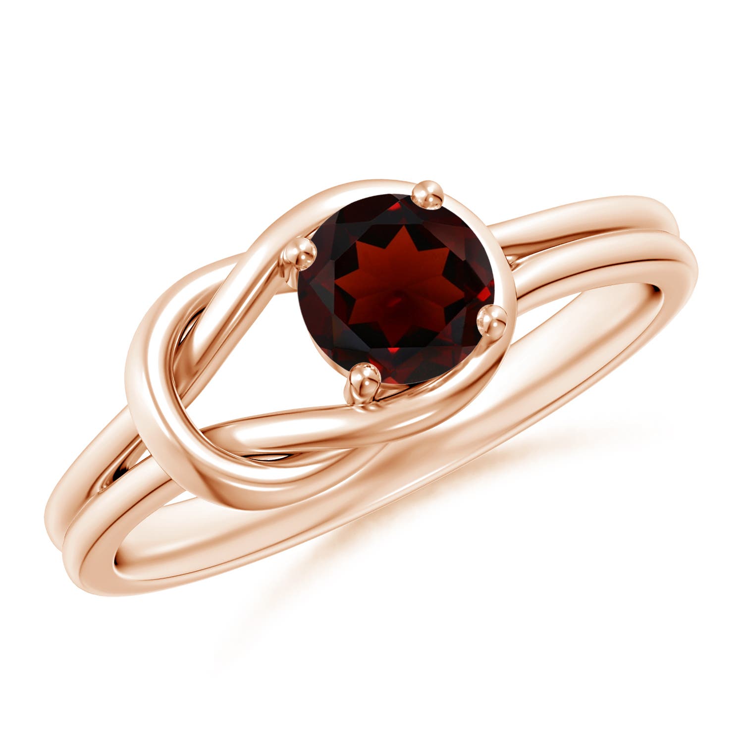 AA - Garnet / 0.6 CT / 14 KT Rose Gold