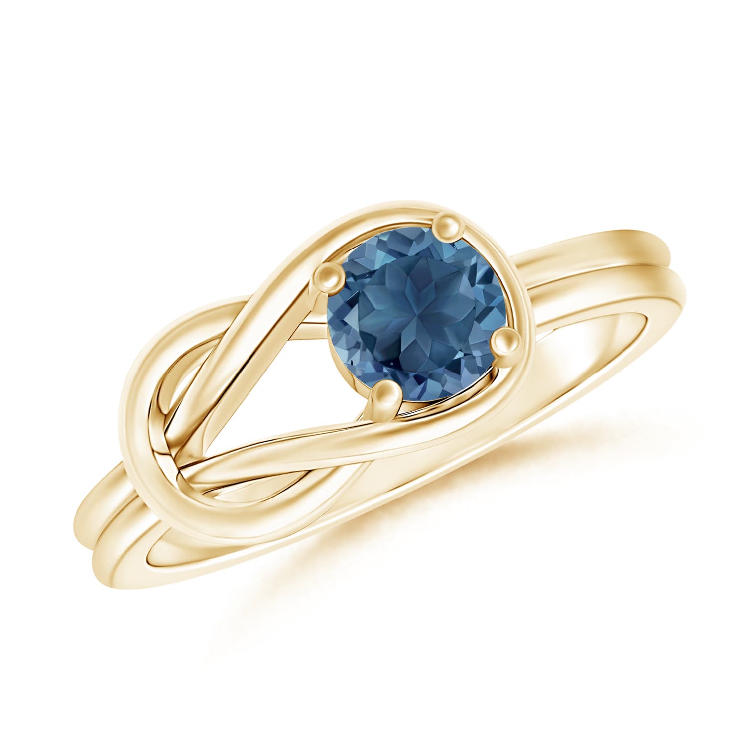 A - London Blue Topaz / 0.32 CT / 14 KT Yellow Gold