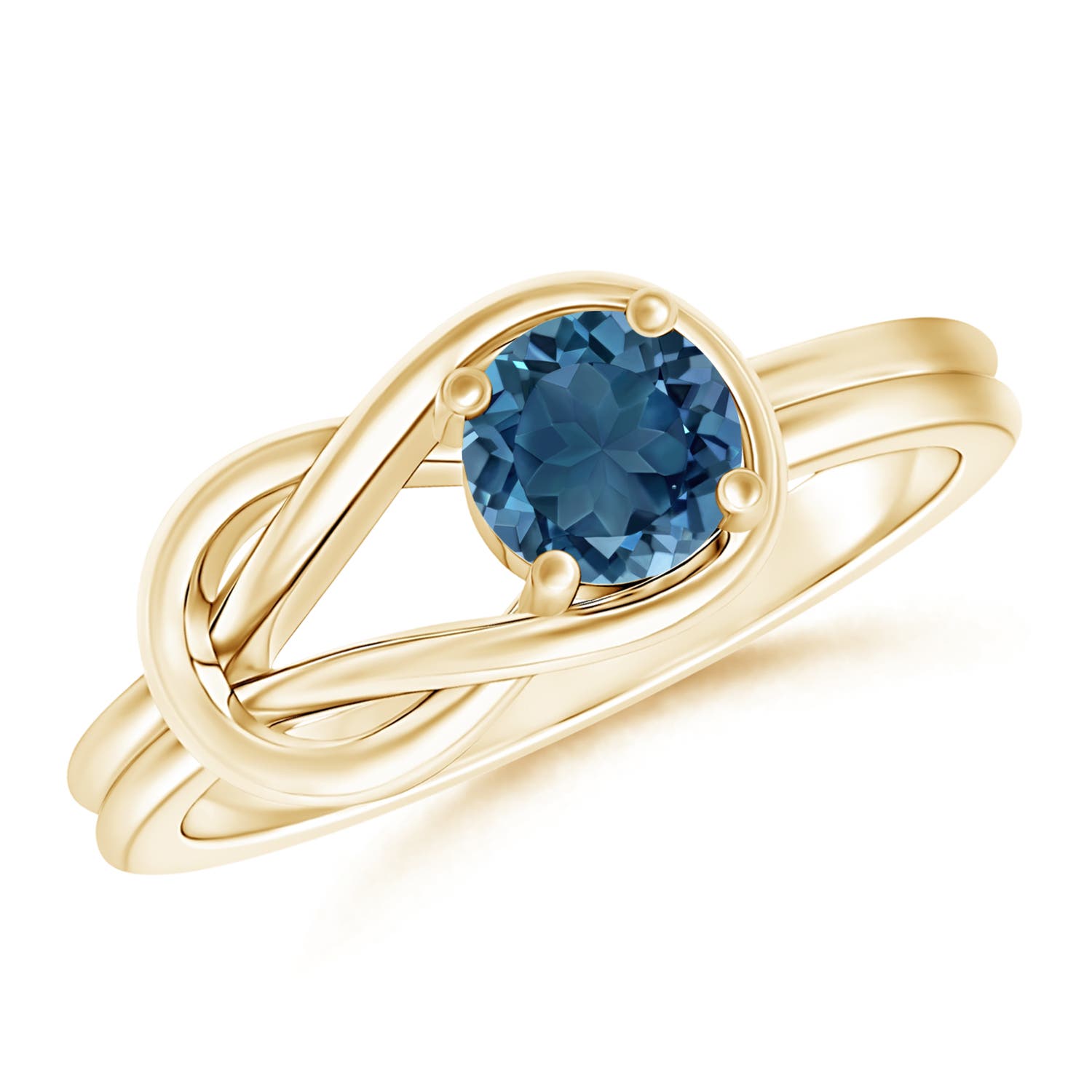 AA - London Blue Topaz / 0.6 CT / 14 KT Yellow Gold