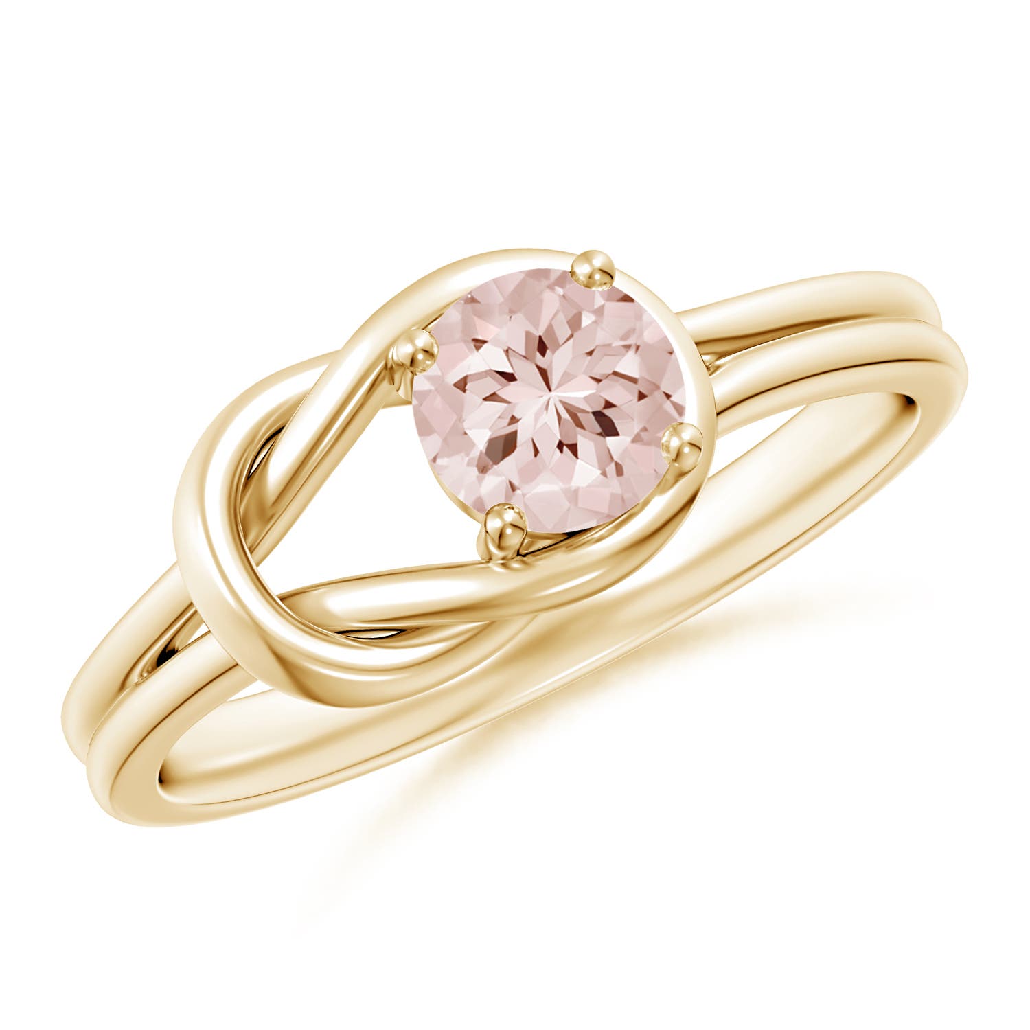 AA - Morganite / 0.42 CT / 14 KT Yellow Gold