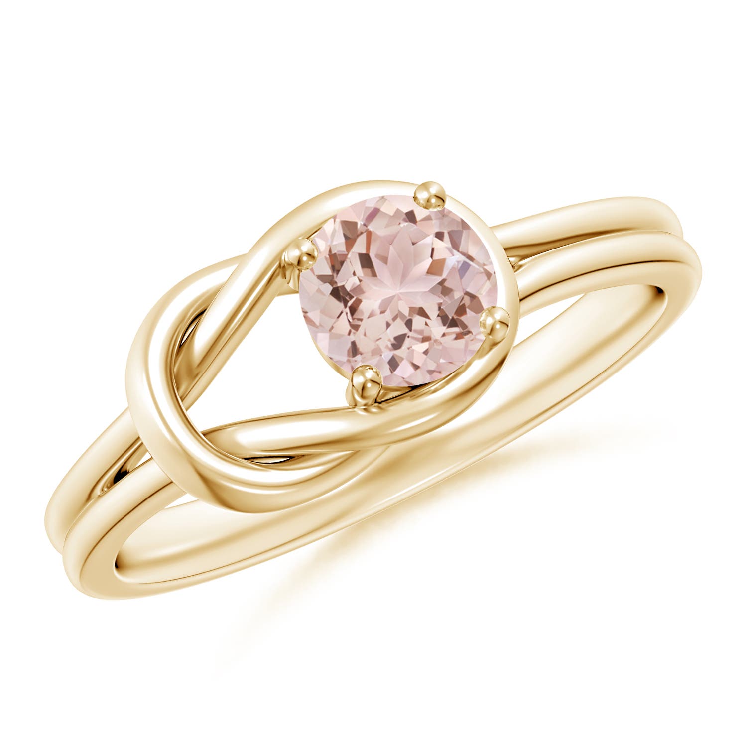 AAA - Morganite / 0.42 CT / 14 KT Yellow Gold