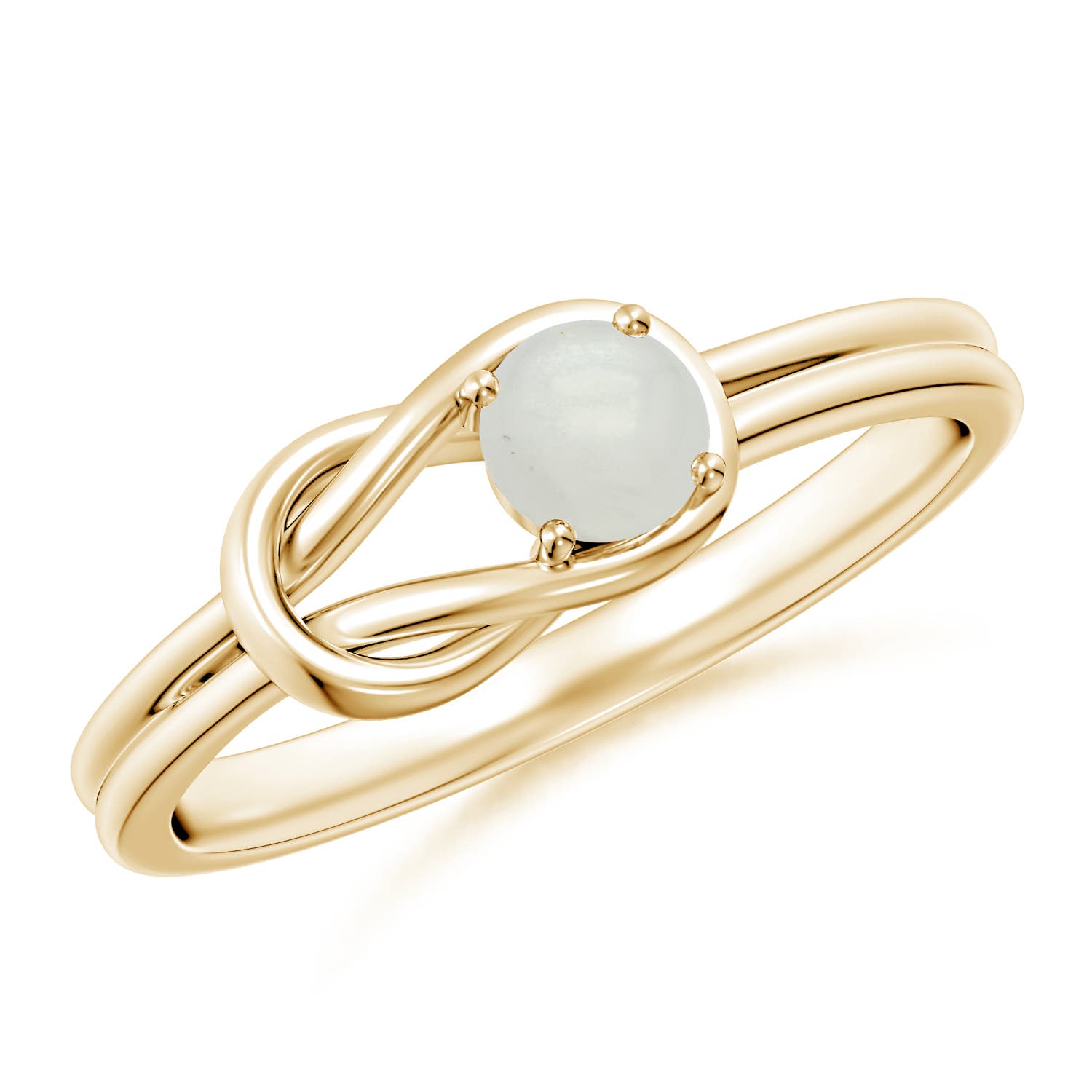 A - Moonstone / 0.24 CT / 14 KT Yellow Gold