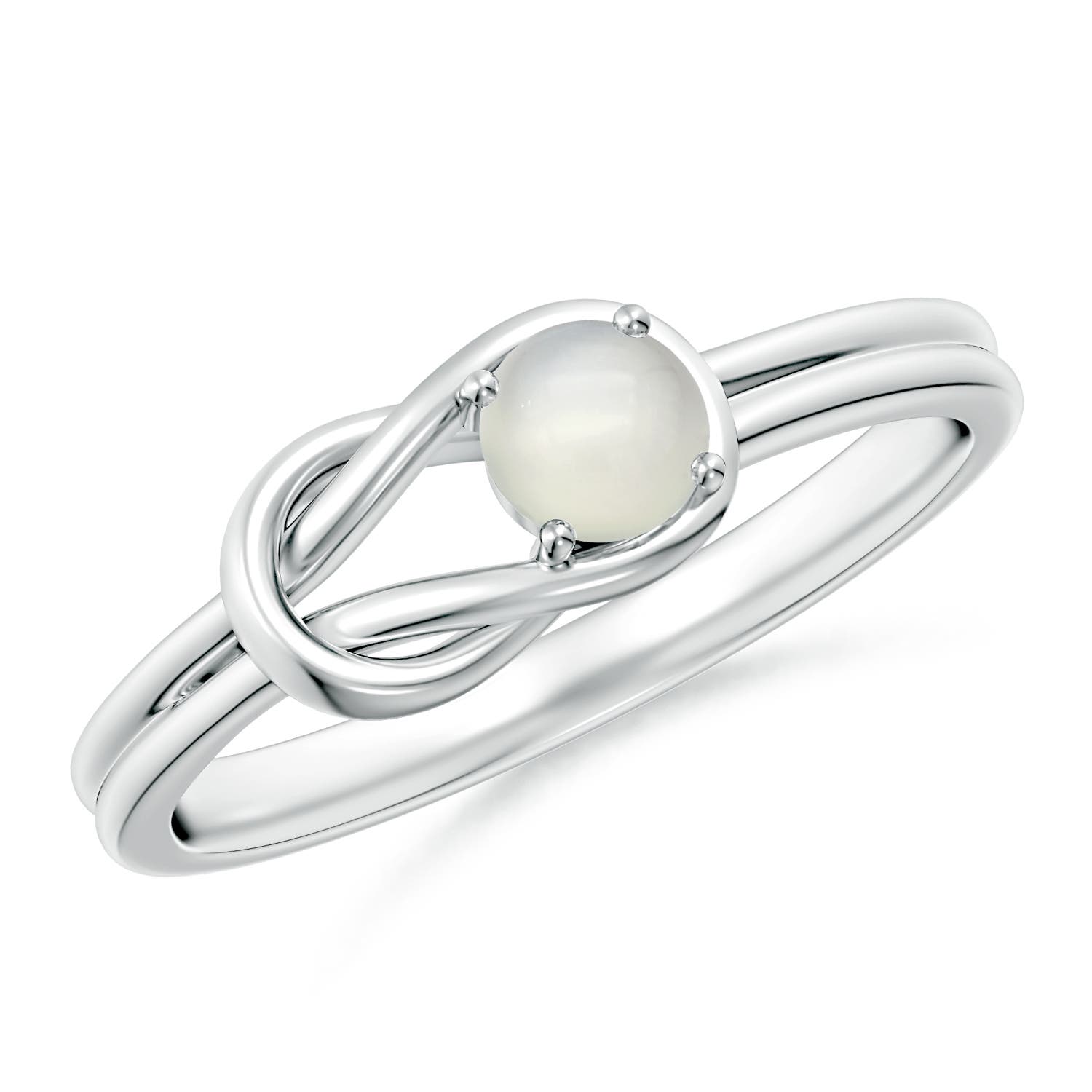 AAA - Moonstone / 0.24 CT / 14 KT White Gold