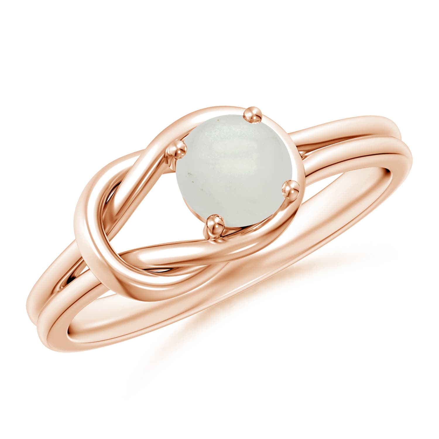 A - Moonstone / 0.45 CT / 14 KT Rose Gold