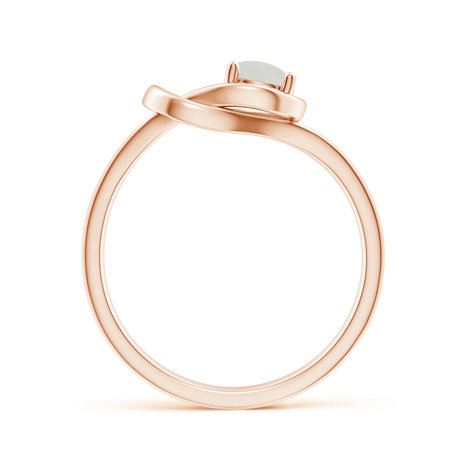 A - Moonstone / 0.45 CT / 14 KT Rose Gold