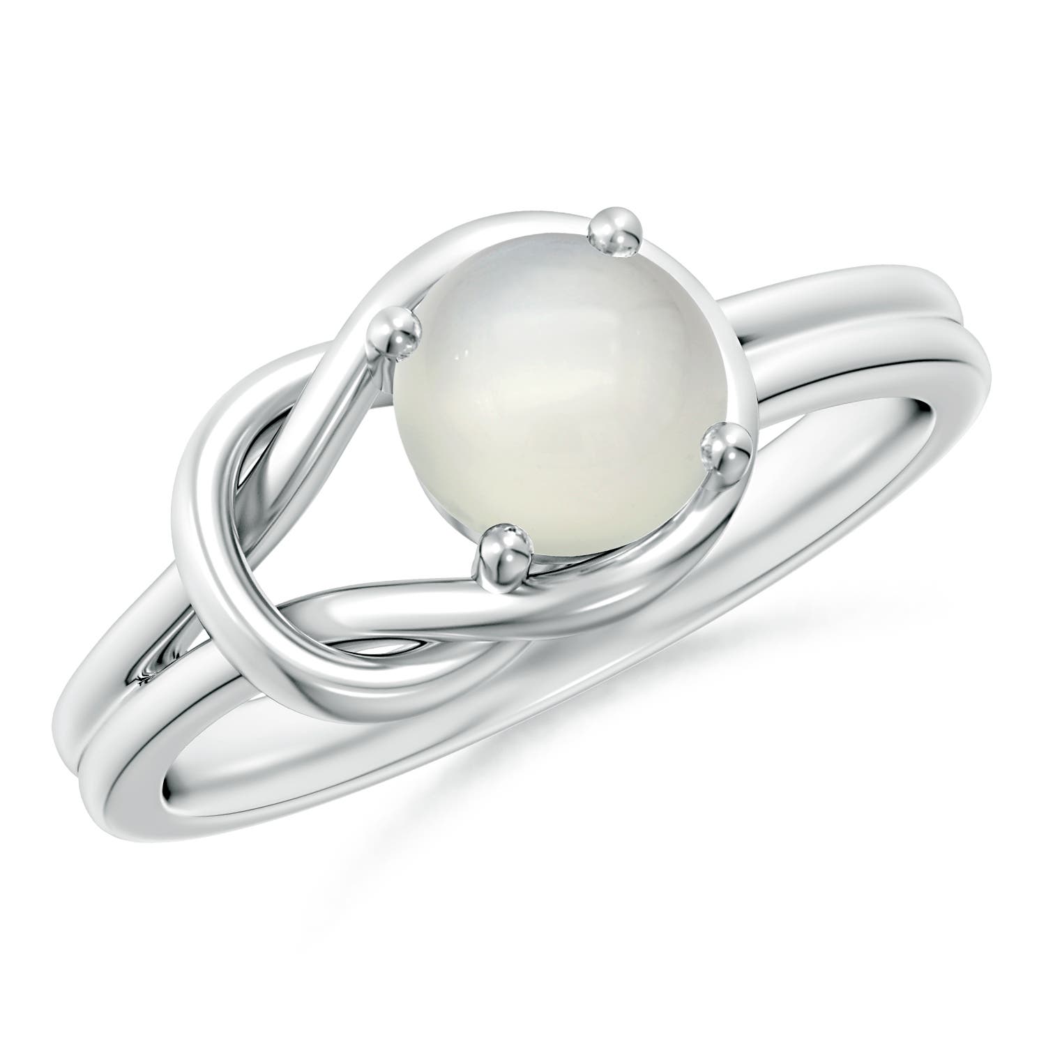 AAA - Moonstone / 0.8 CT / 14 KT White Gold