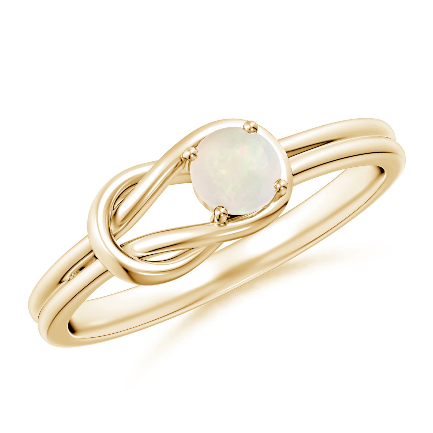 A - Opal / 0.16 CT / 14 KT Yellow Gold