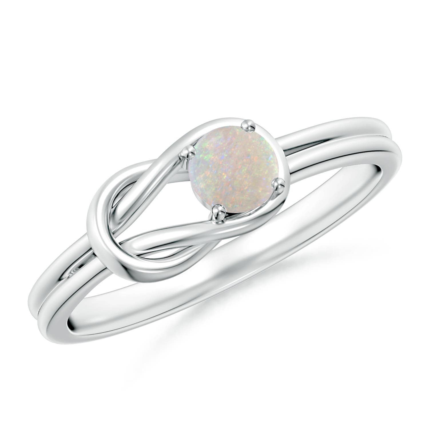 AA - Opal / 0.16 CT / 14 KT White Gold