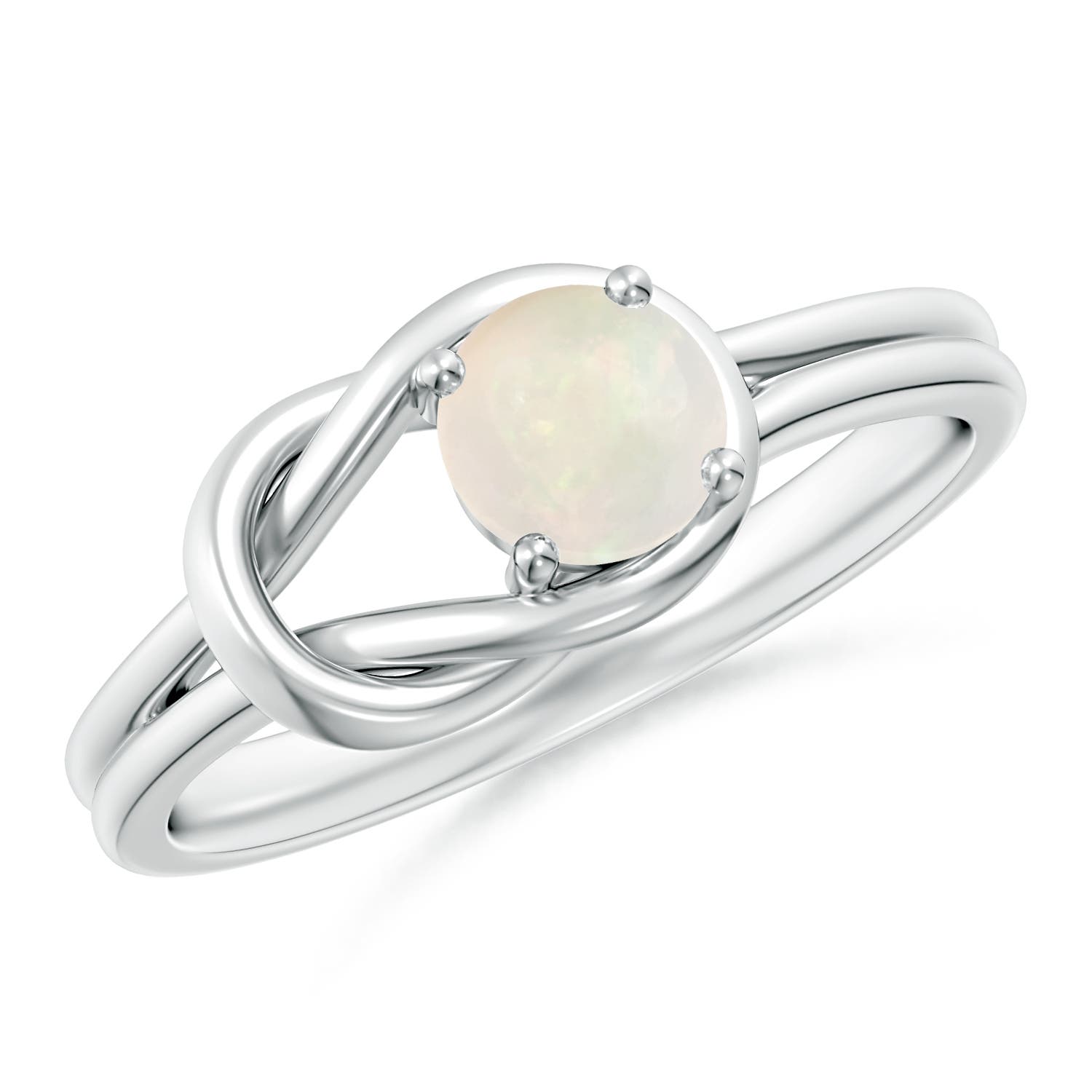 A - Opal / 0.33 CT / 14 KT White Gold