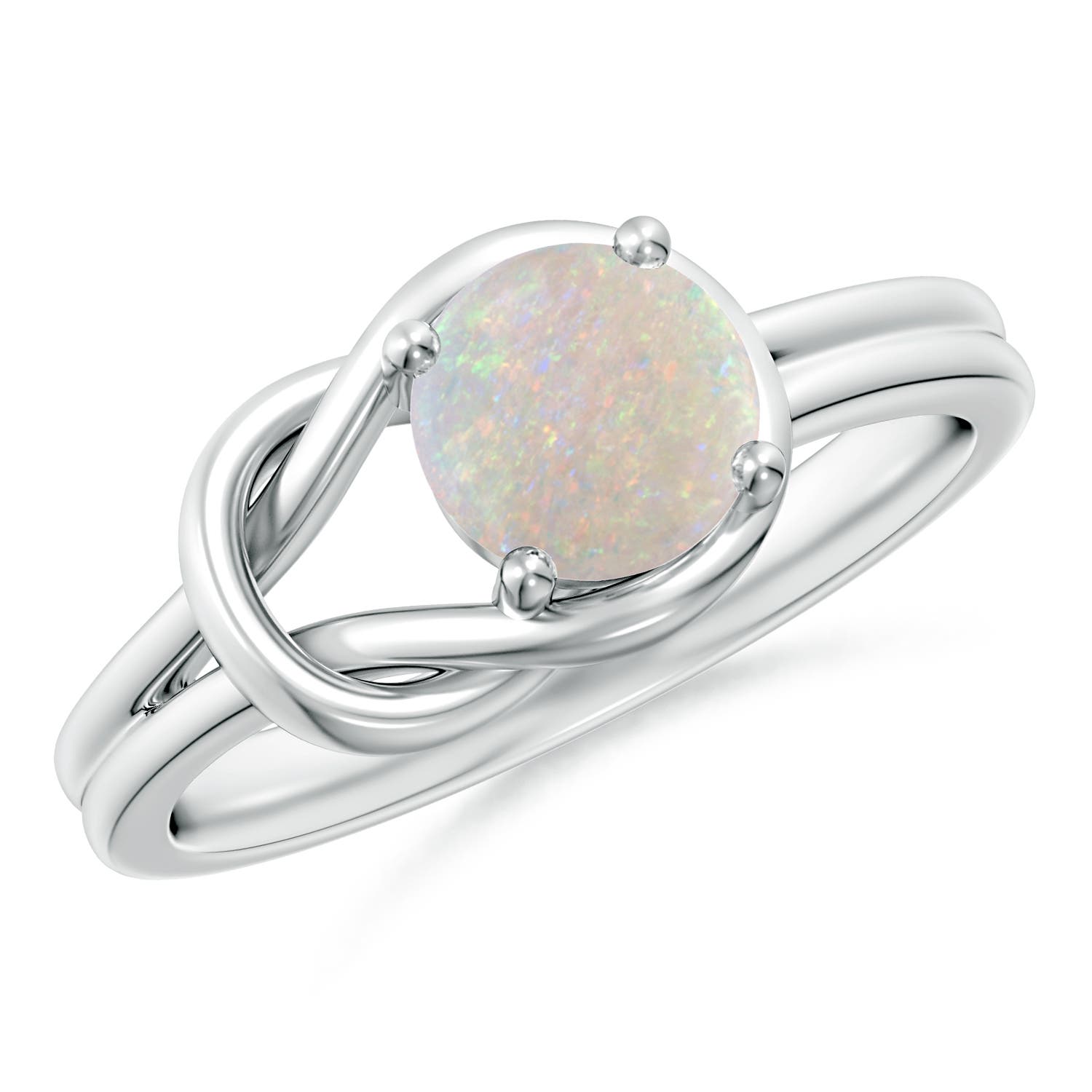 AA - Opal / 0.5 CT / 14 KT White Gold