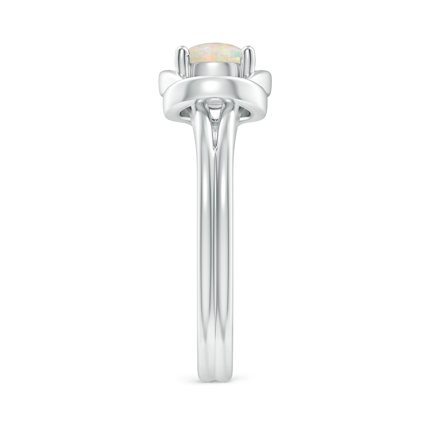 AAAA - Opal / 0.5 CT / 14 KT White Gold