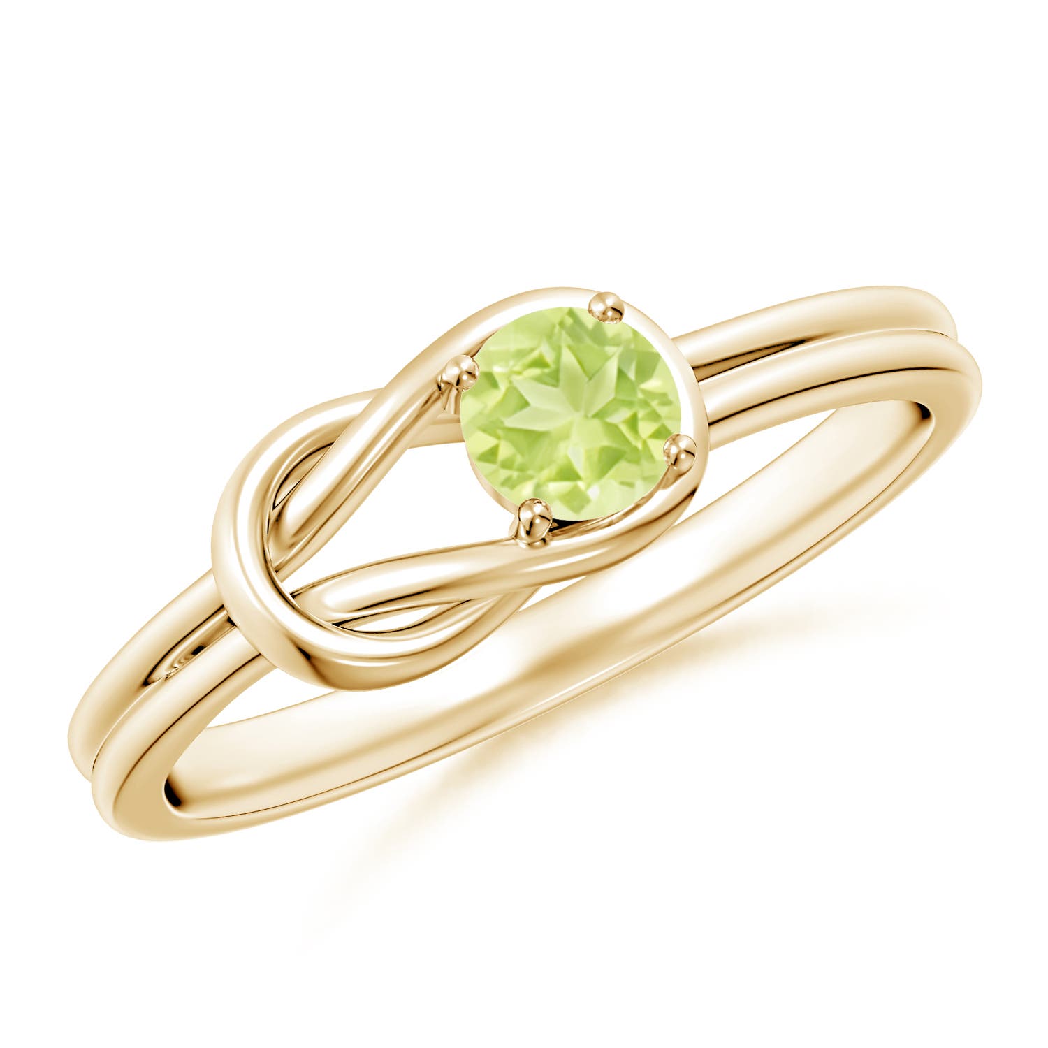 A - Peridot / 0.3 CT / 14 KT Yellow Gold