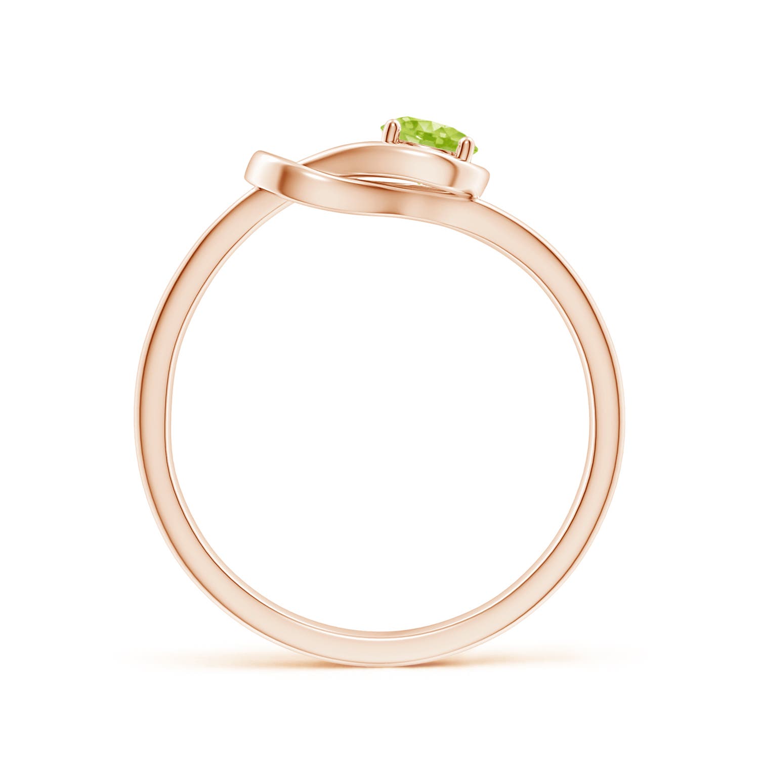 AA - Peridot / 0.3 CT / 14 KT Rose Gold