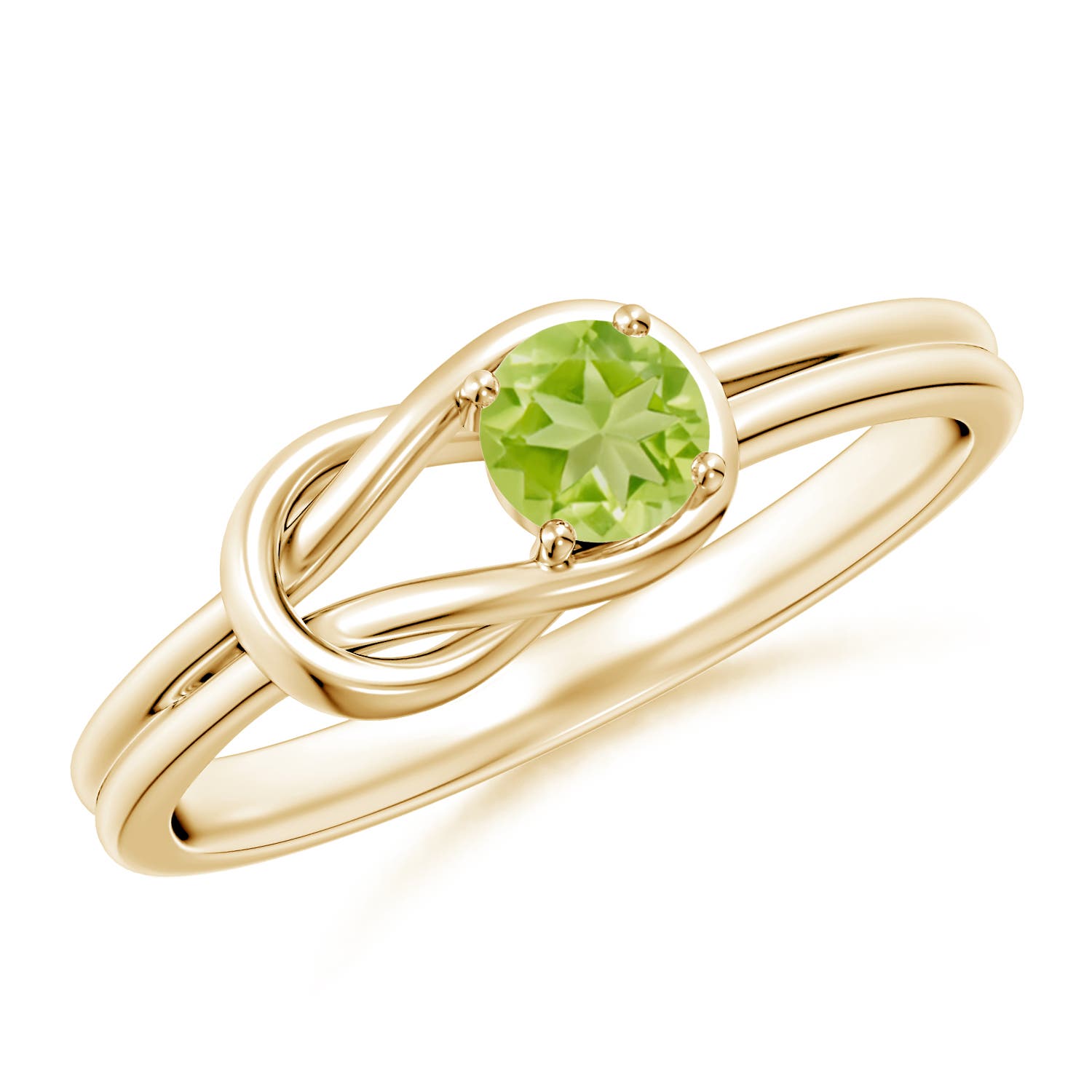 AA - Peridot / 0.3 CT / 14 KT Yellow Gold