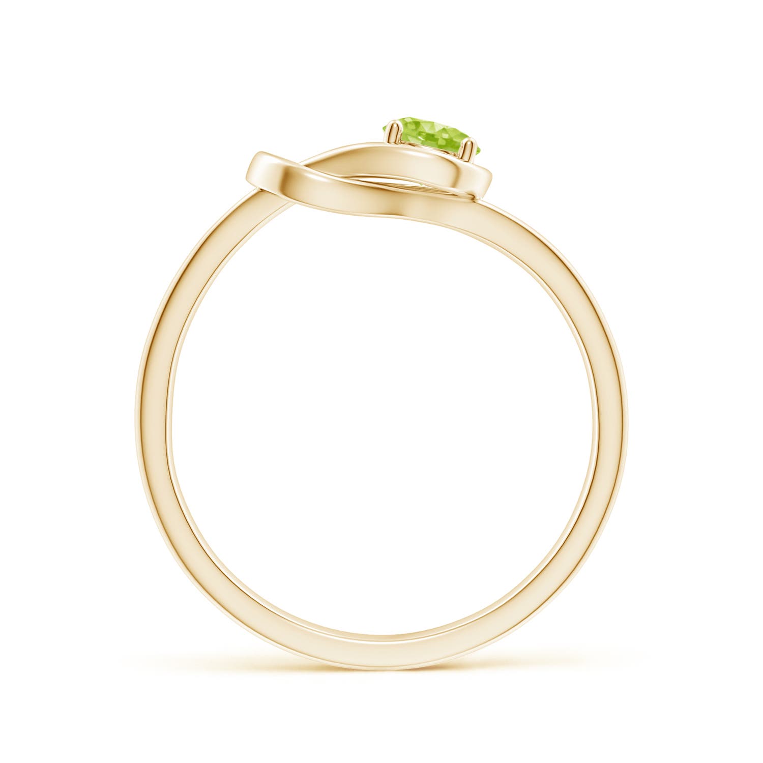 AA - Peridot / 0.3 CT / 14 KT Yellow Gold