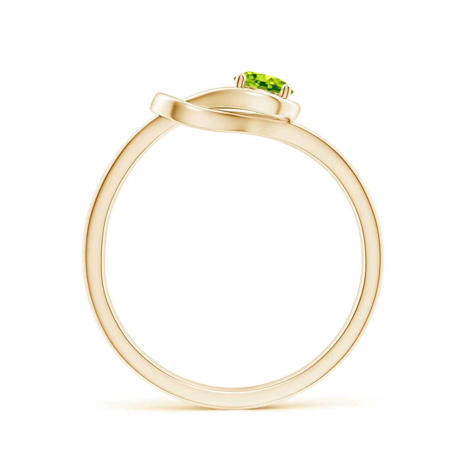 AAA - Peridot / 0.3 CT / 14 KT Yellow Gold