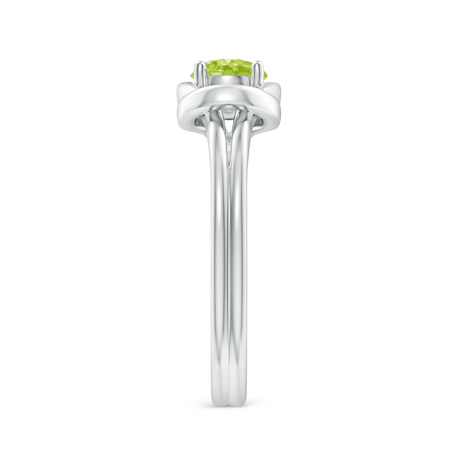 AA - Peridot / 0.55 CT / 14 KT White Gold