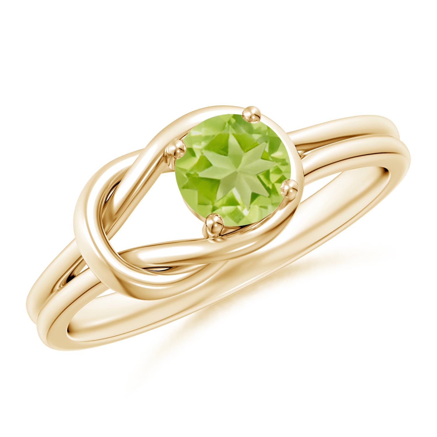 AA - Peridot / 0.55 CT / 14 KT Yellow Gold