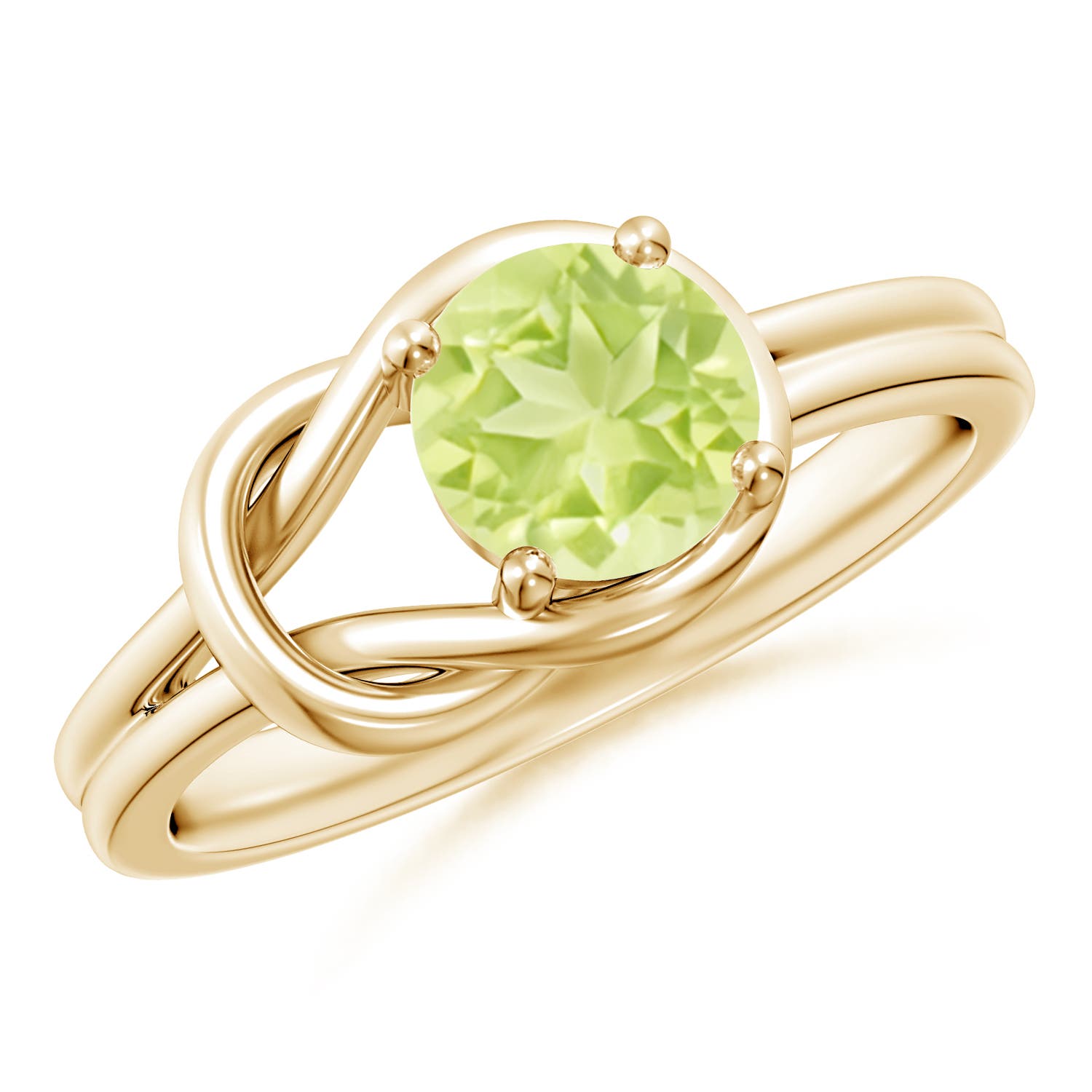 A - Peridot / 0.95 CT / 14 KT Yellow Gold