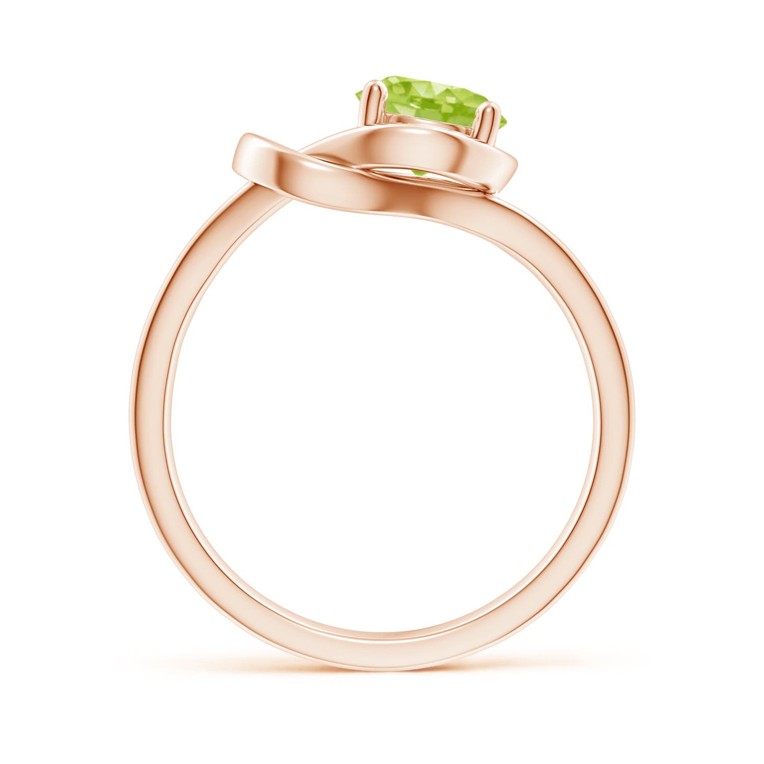 AA - Peridot / 0.95 CT / 14 KT Rose Gold