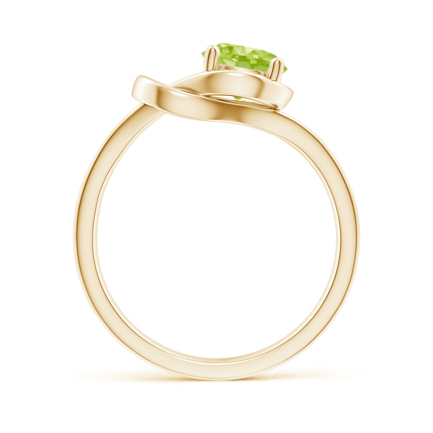 AA - Peridot / 0.95 CT / 14 KT Yellow Gold