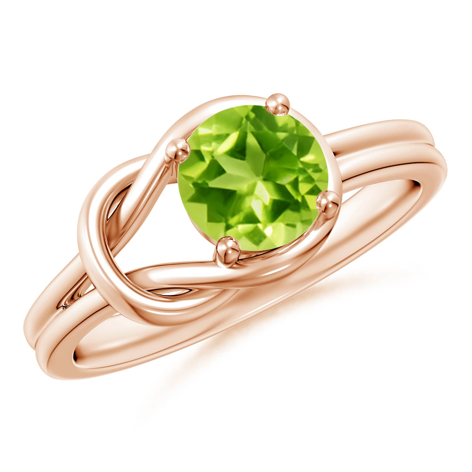 AAA - Peridot / 0.95 CT / 14 KT Rose Gold