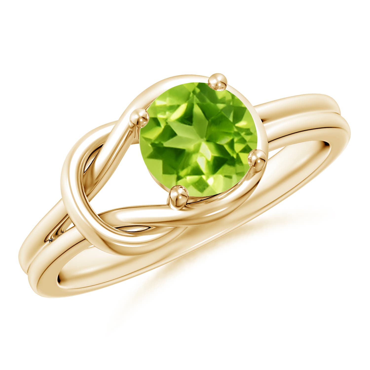 AAA - Peridot / 0.95 CT / 14 KT Yellow Gold