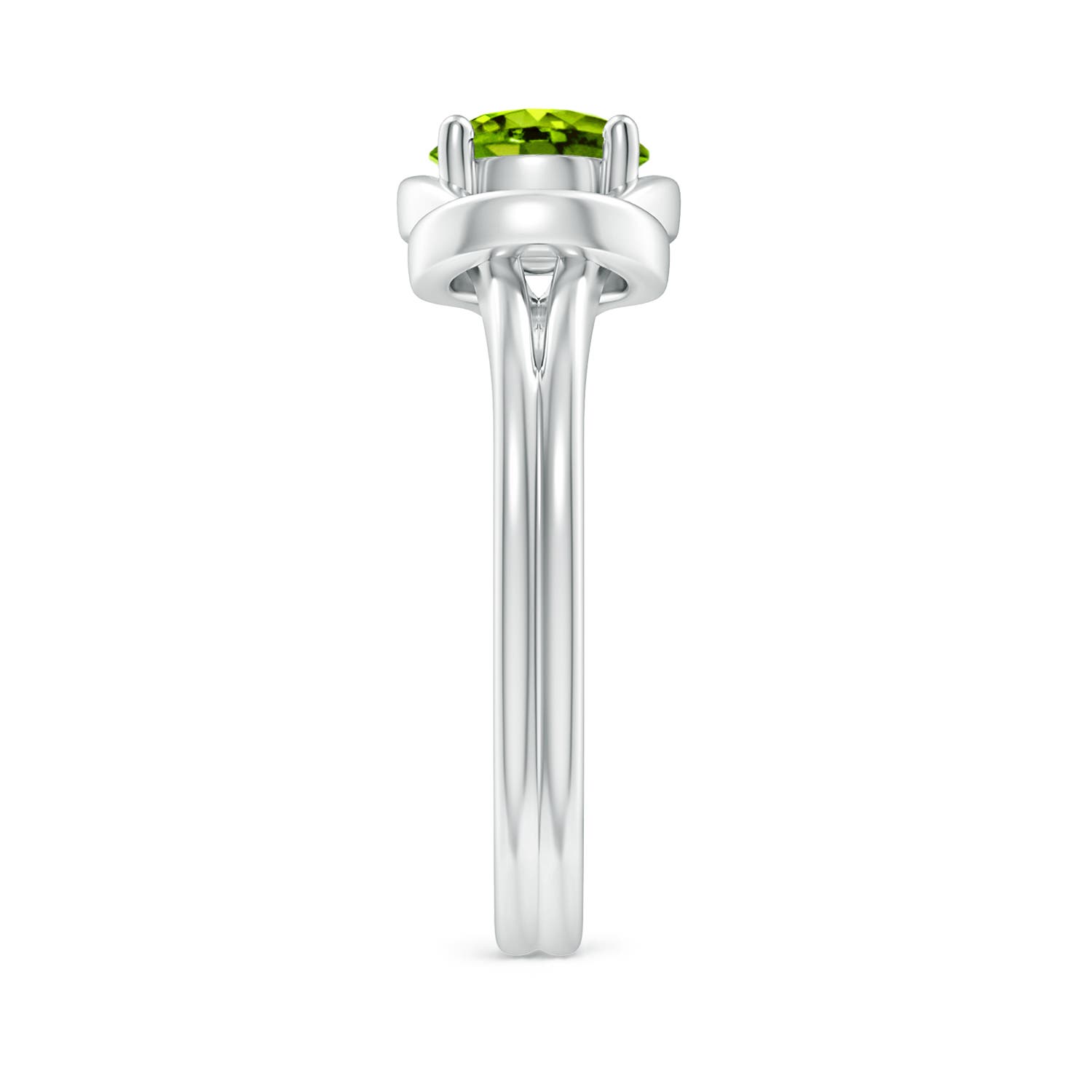 AAAA - Peridot / 0.95 CT / 14 KT White Gold