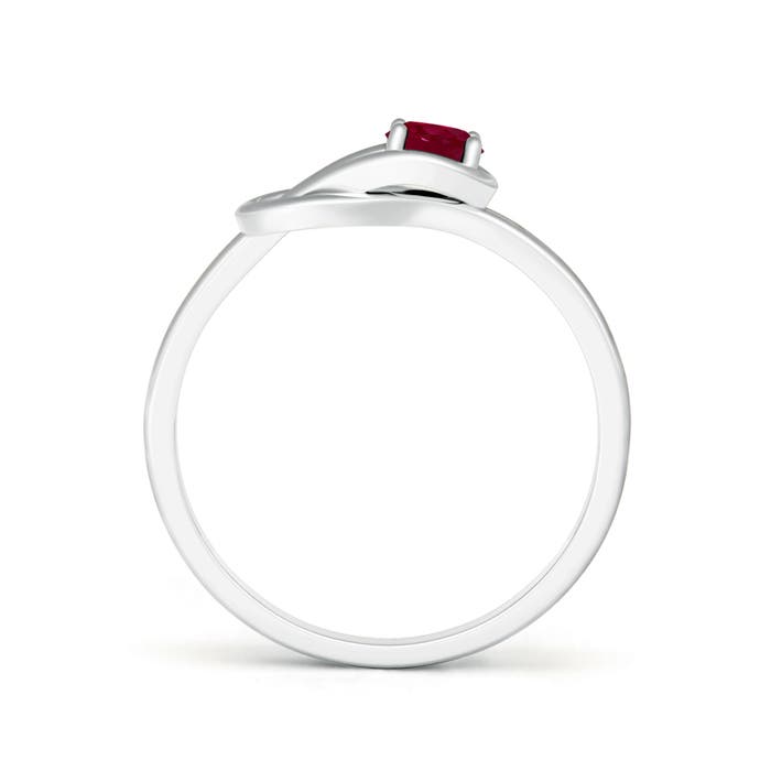 A - Ruby / 0.34 CT / 14 KT White Gold