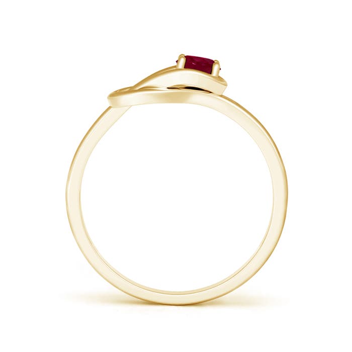 A - Ruby / 0.34 CT / 14 KT Yellow Gold