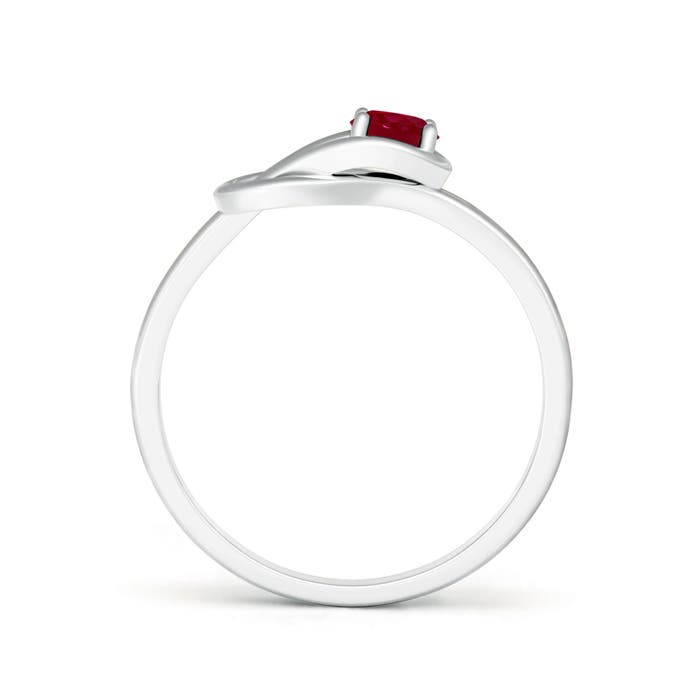 AA - Ruby / 0.34 CT / 14 KT White Gold