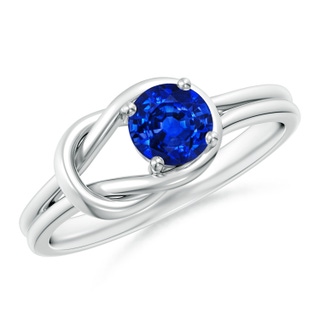 Round Lab-Grown Lab Grown Blue Sapphire