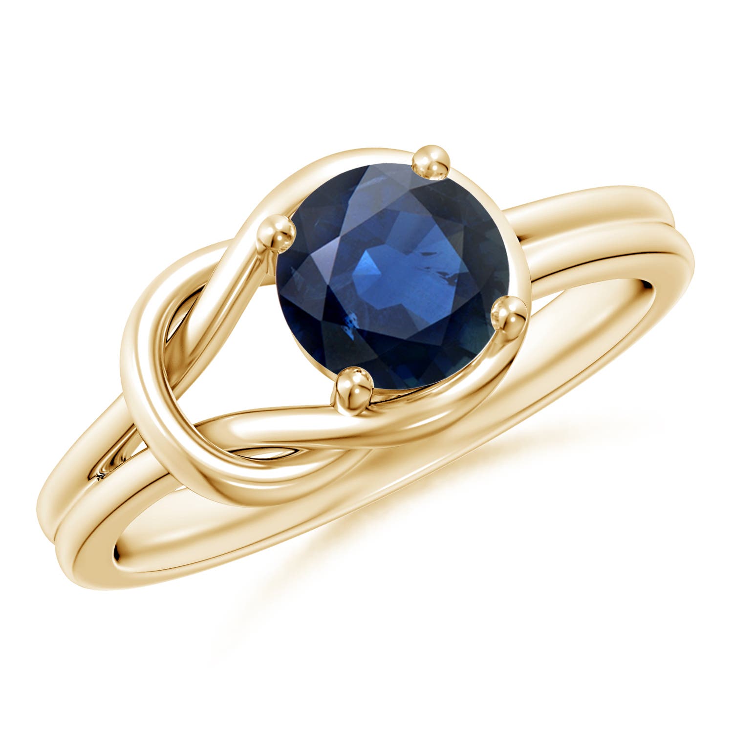 AA - Blue Sapphire / 1 CT / 14 KT Yellow Gold