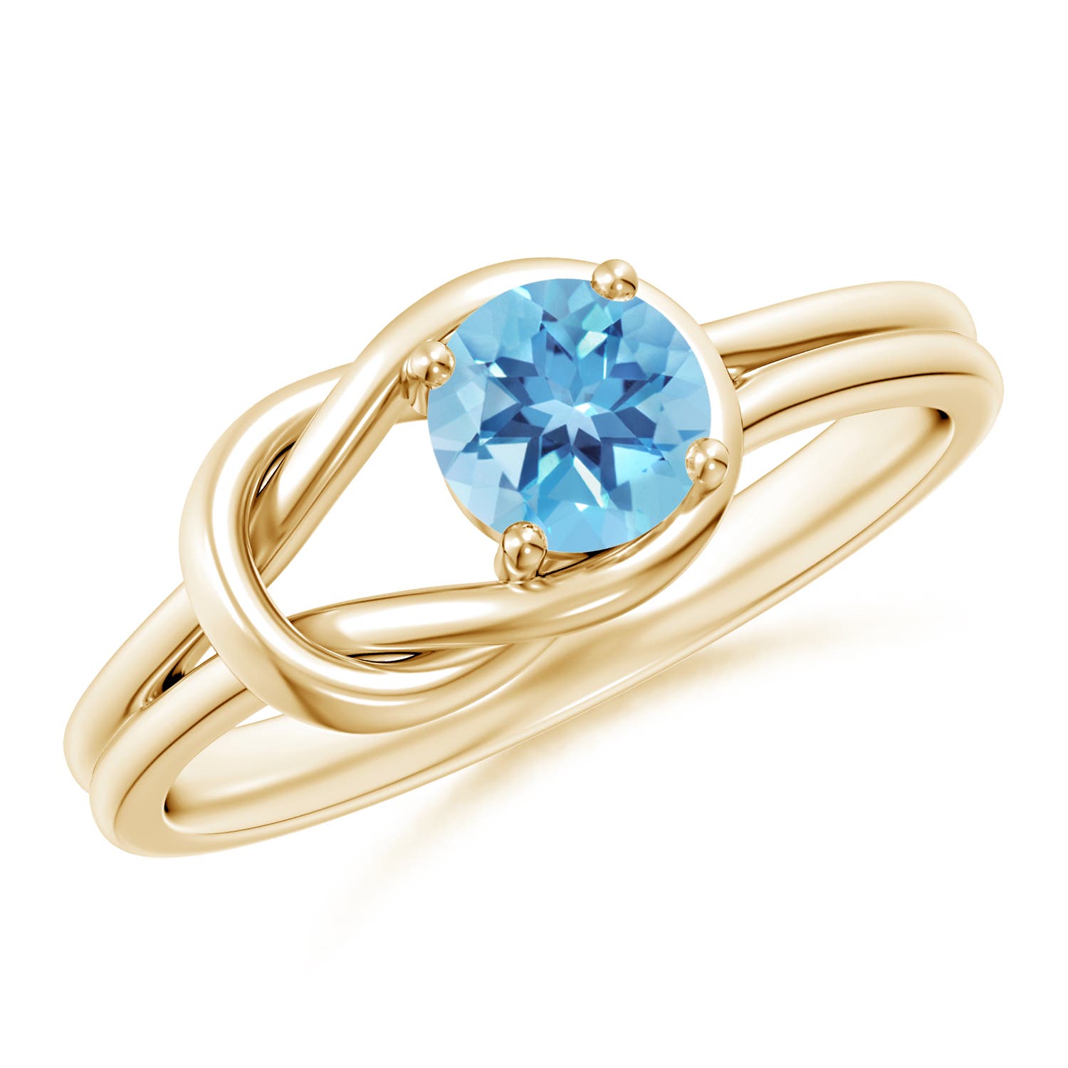 A - Swiss Blue Topaz / 0.6 CT / 14 KT Yellow Gold