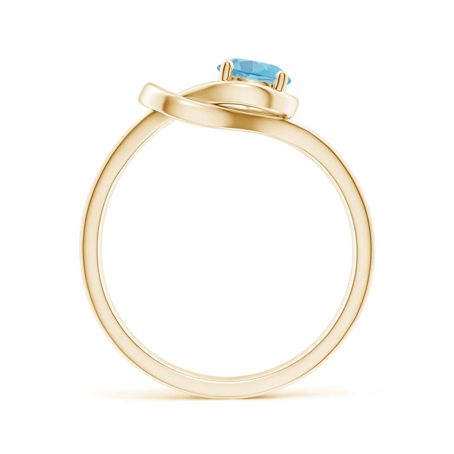 A - Swiss Blue Topaz / 0.6 CT / 14 KT Yellow Gold