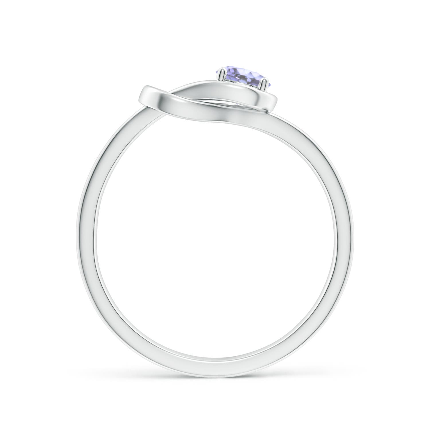 A - Tanzanite / 0.25 CT / 14 KT White Gold