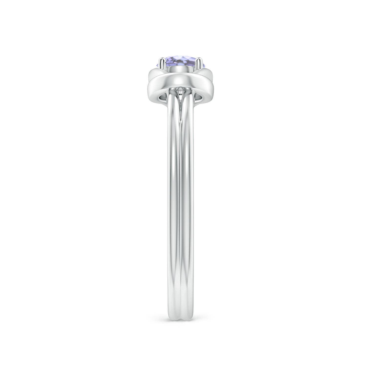 A - Tanzanite / 0.25 CT / 14 KT White Gold