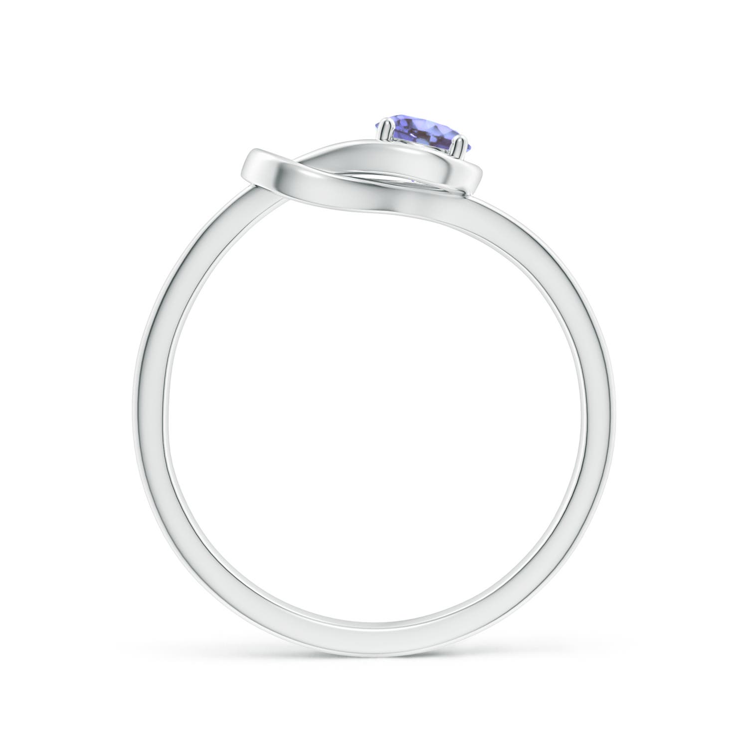 AA - Tanzanite / 0.25 CT / 14 KT White Gold