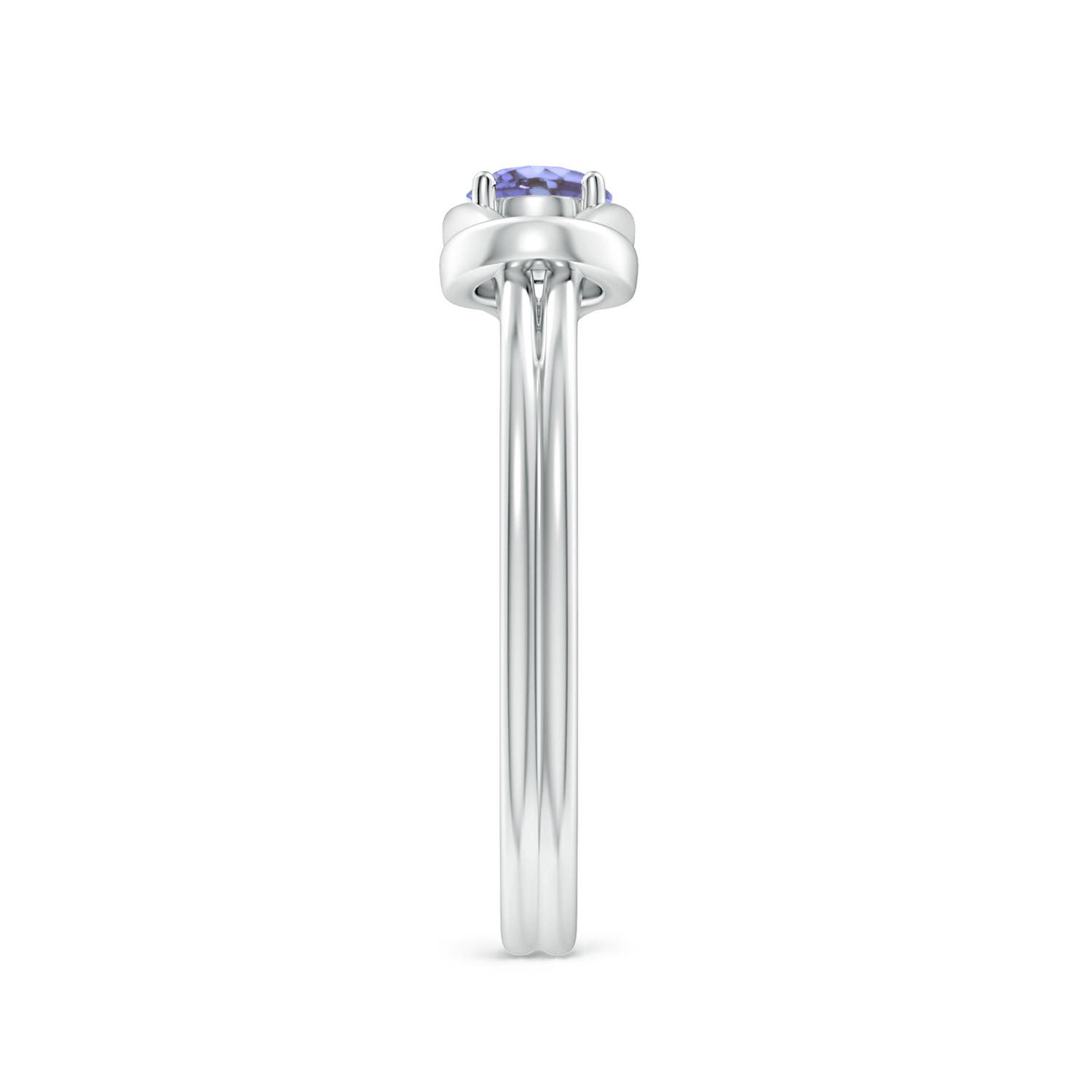 AA - Tanzanite / 0.25 CT / 14 KT White Gold