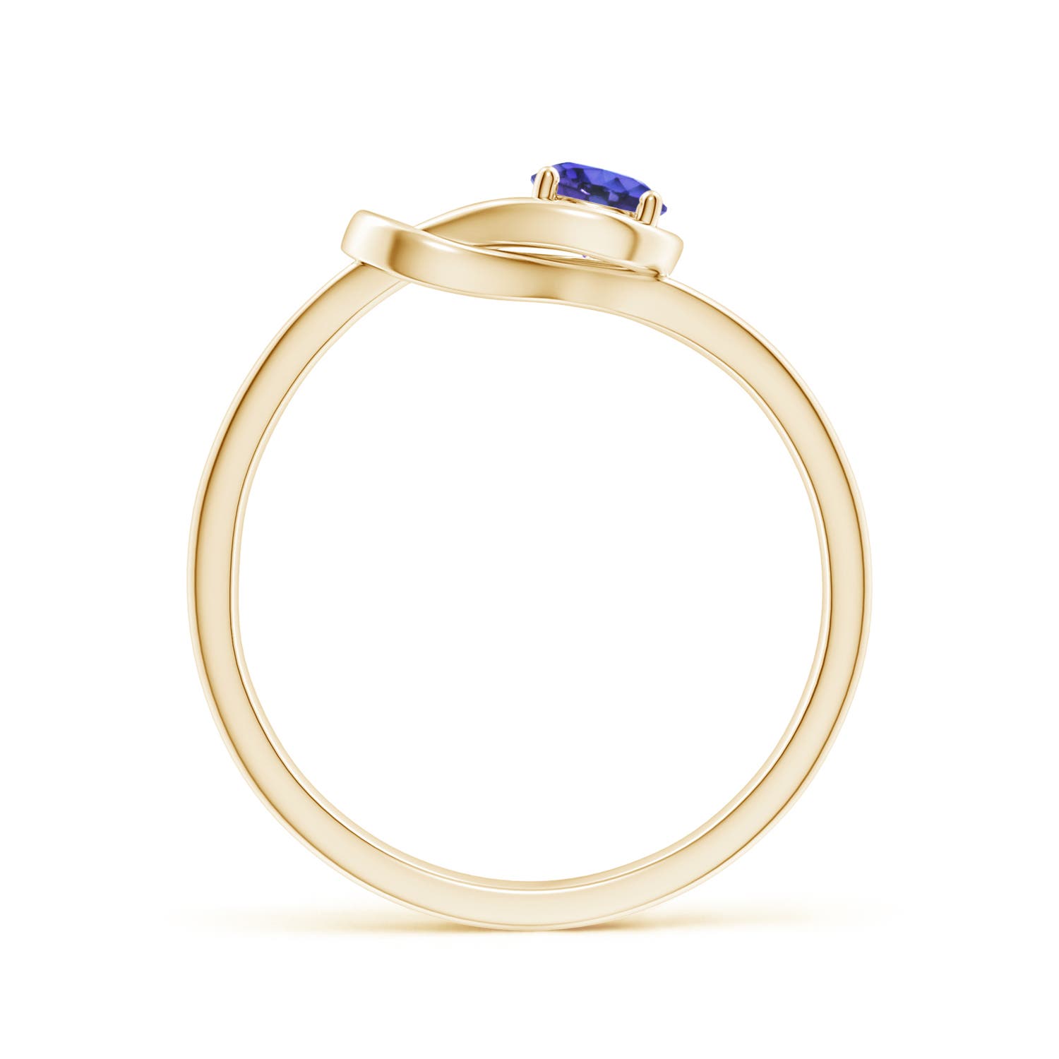 AAA - Tanzanite / 0.25 CT / 14 KT Yellow Gold