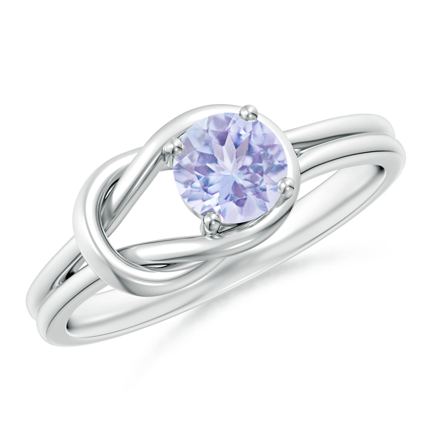 A - Tanzanite / 0.5 CT / 14 KT White Gold