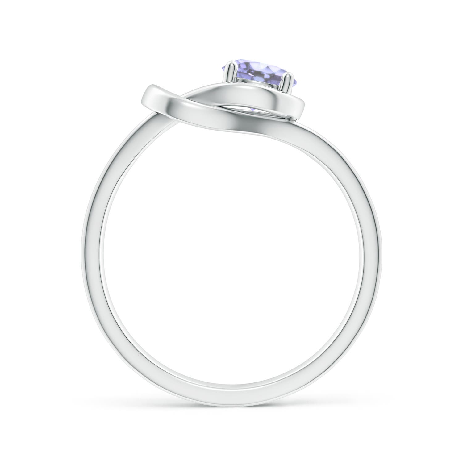 A - Tanzanite / 0.5 CT / 14 KT White Gold