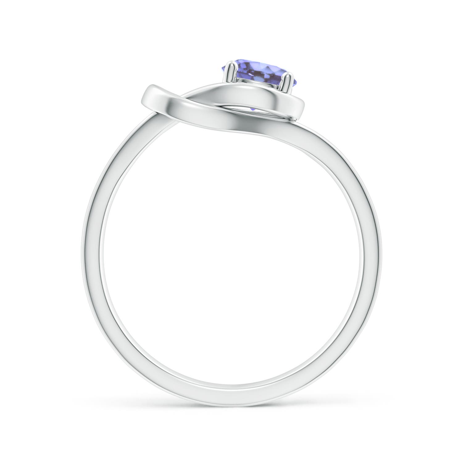 AA - Tanzanite / 0.5 CT / 14 KT White Gold