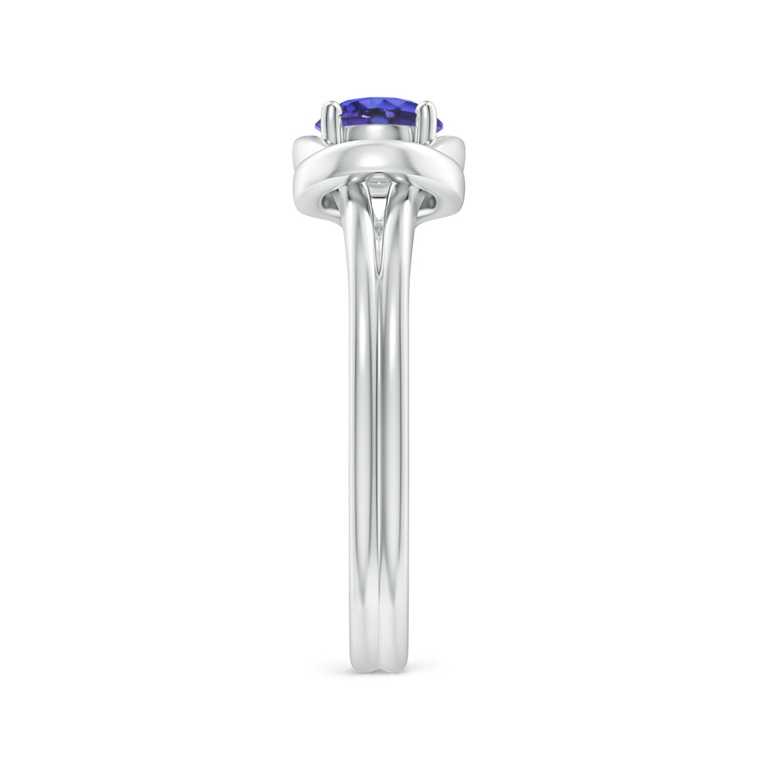 AAA - Tanzanite / 0.5 CT / 14 KT White Gold