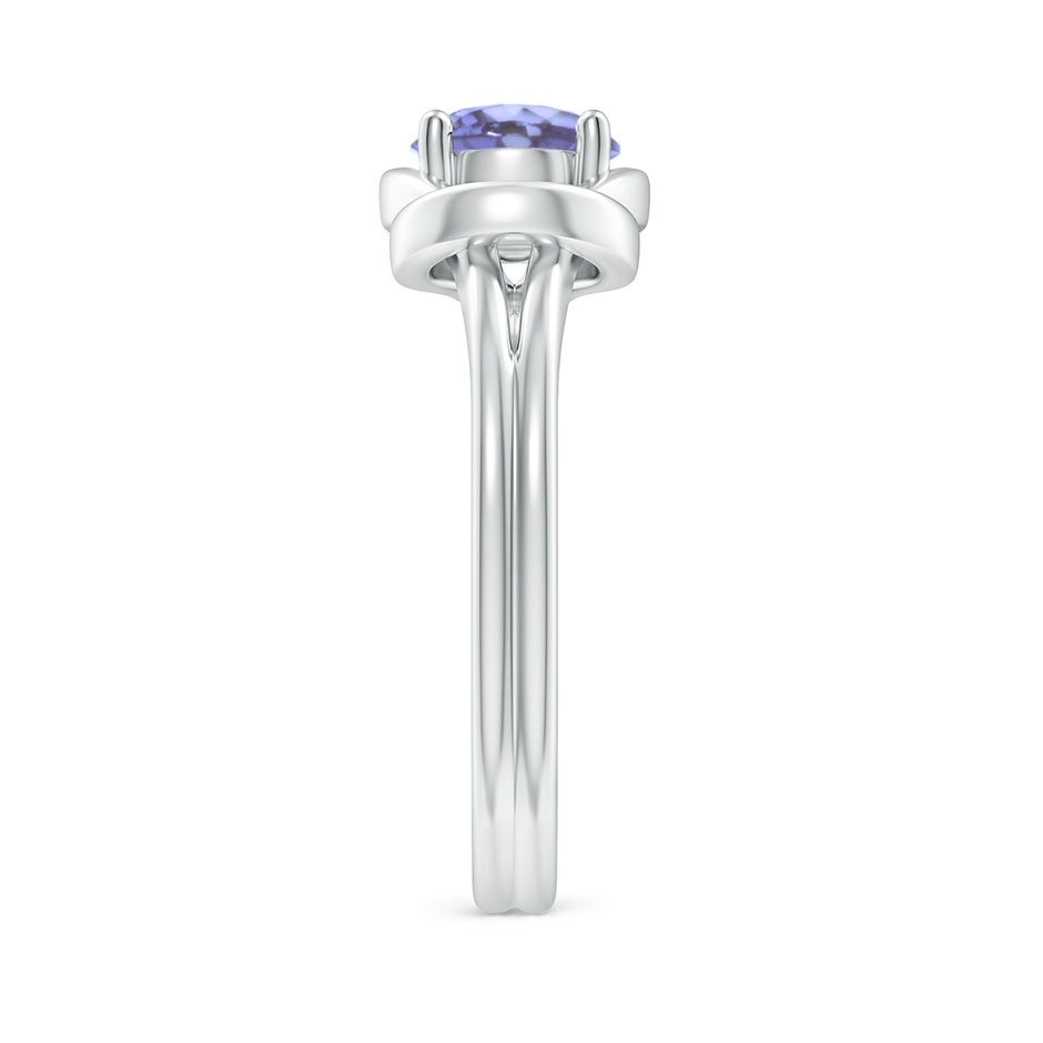 6mm A Solitaire Tanzanite Infinity Knot Ring in S999 Silver side 299