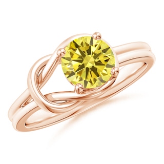 Round Fancy Intense, VS2 Yellow Diamond