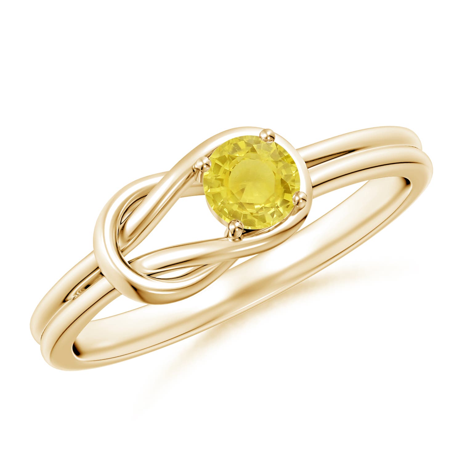 A - Yellow Sapphire / 0.27 CT / 14 KT Yellow Gold