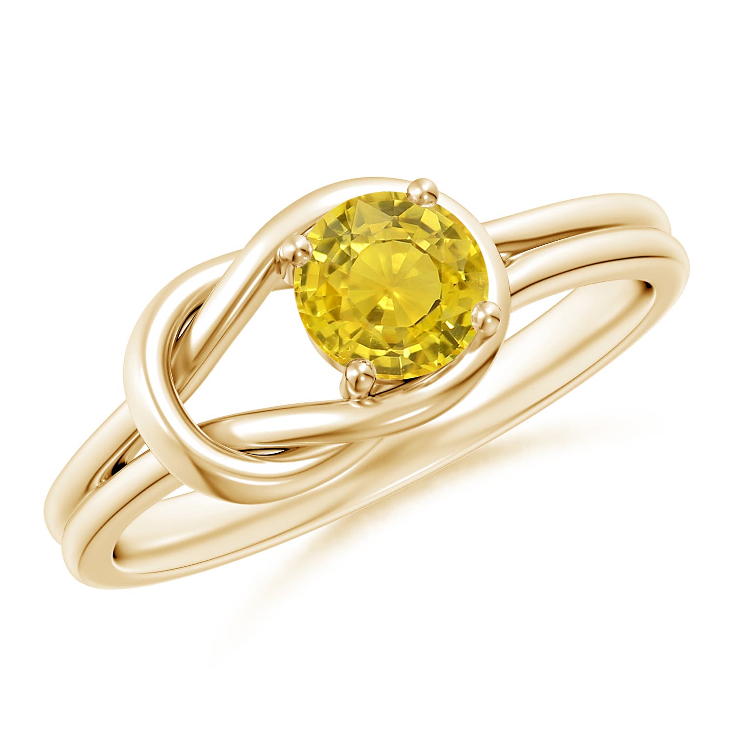 AAA - Yellow Sapphire / 0.53 CT / 14 KT Yellow Gold