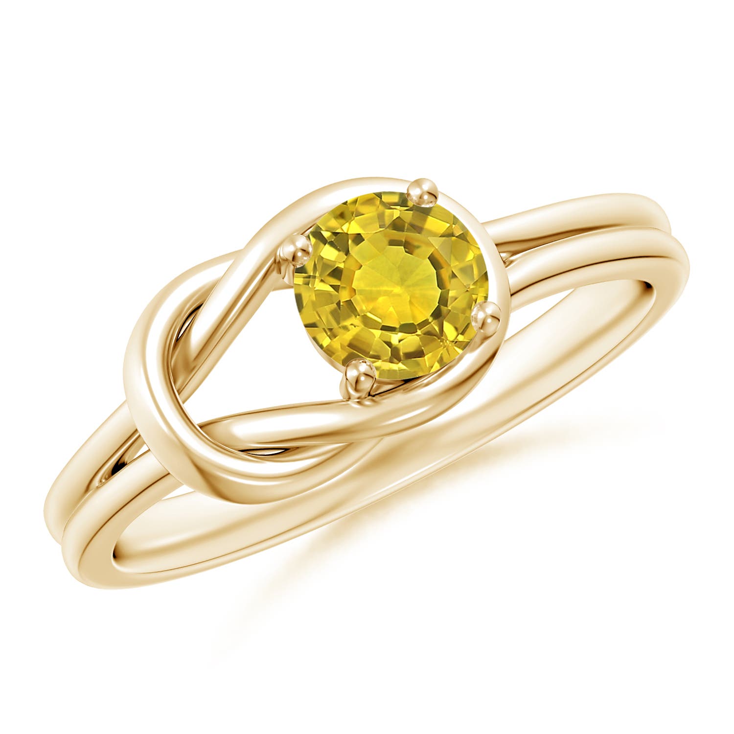 AAAA - Yellow Sapphire / 0.53 CT / 14 KT Yellow Gold