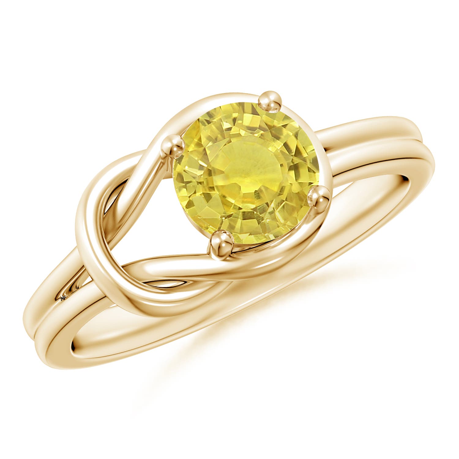 AA - Yellow Sapphire / 1 CT / 14 KT Yellow Gold